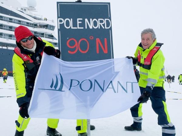 Arktis Tours Sehnsuchtsziel Nordpol - 90° Grad Nord - der Nordpol ist erreicht